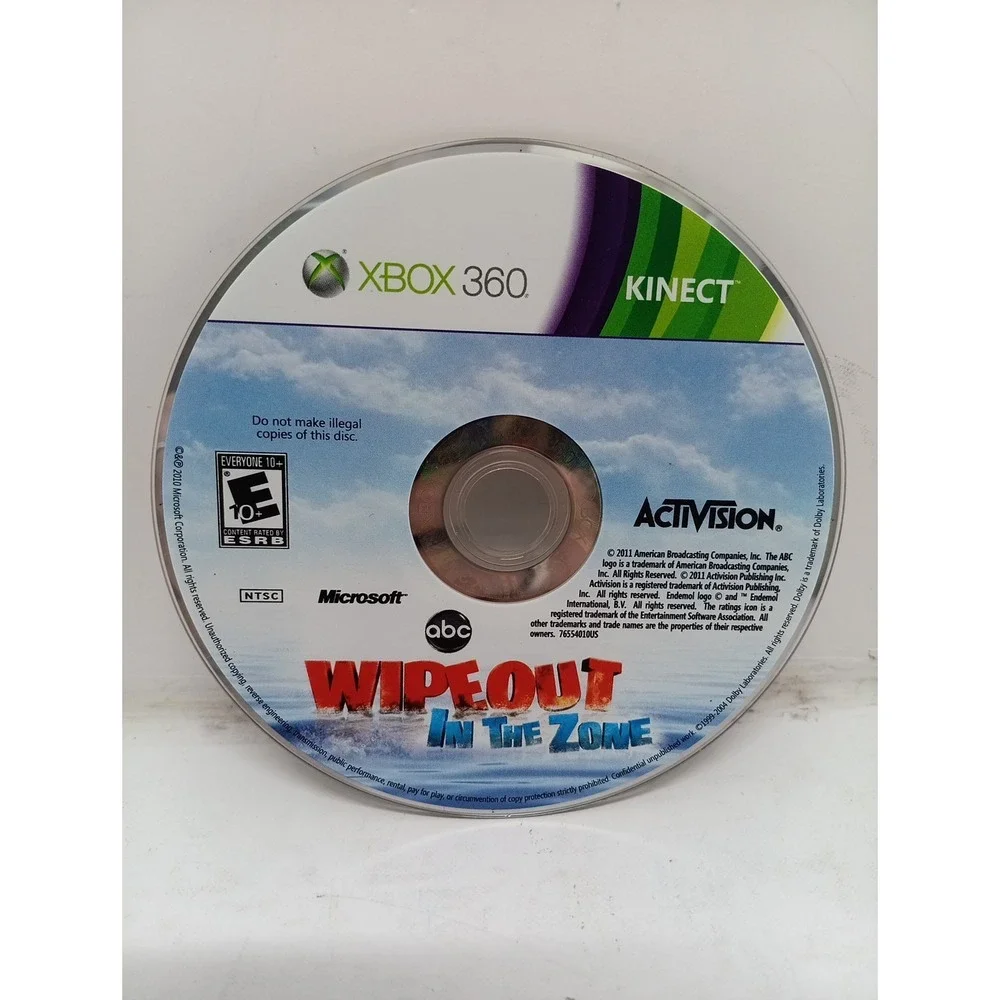 Xbox 360 Kinect Wipeout In The Zone Game DISC ONLY